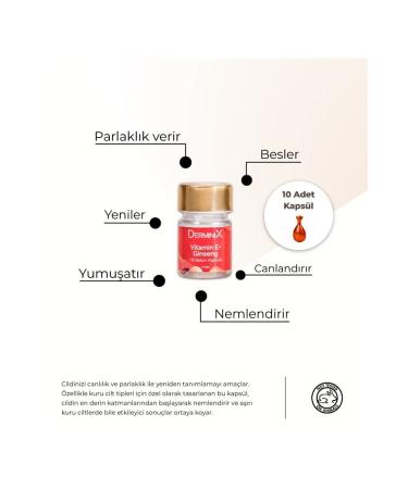 Derminix Vitamin E Ginseng Skin Care Capsule - Buy Online on GoSupps.com