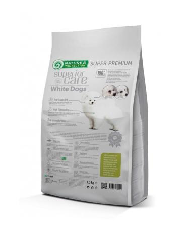 Nature's Protection White Dogs Grain Free White Fish Junior Small and Mini Breeds 1.5kg - Buy Online on GoSupps.com