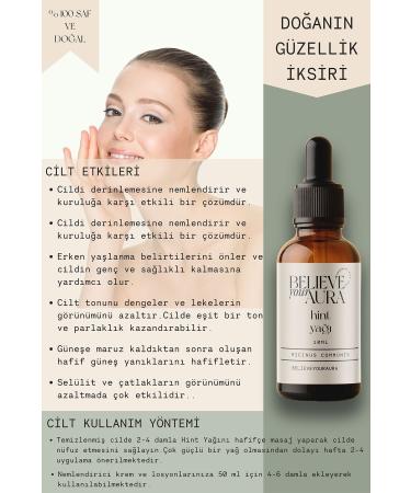 Believe Your Aura Castor Oil - 0 Pure and Natural Skin and Hair Care Oil - Castor Oil - 10 ml - Buy Online on GoSupps.com