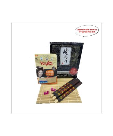 SEA FOOD Original Yaki Sushi Nori Gold 5 Sheets Mini Sushi Set