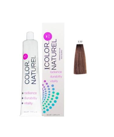Color Naturel Permanent Hair Dye 100 Ml 7.77 Light Chocolate Brown