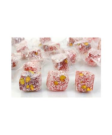 HANEZAN Pomegranate Flavored Pistachio Double Roasted Turkish Delight 500 Grams - Buy Online on GoSupps.com