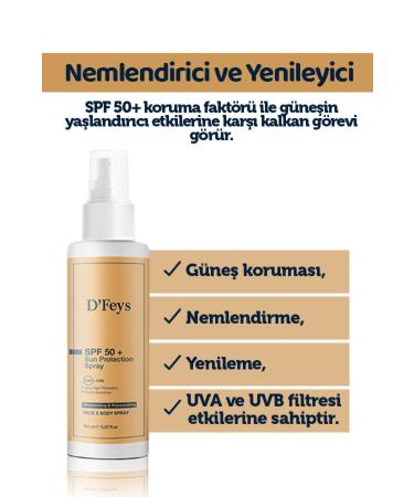 Dfeys Moisturizing and Regenerating Sun Cream Spf50 (FACE AND BODY) 100 ml - Buy Online on GoSupps.com