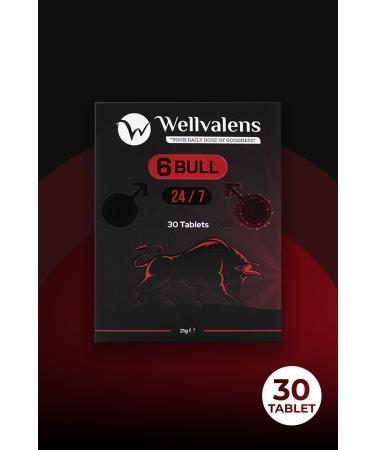 Wellvalens 6bull 30 Tablets L-arginine Ginseng Gingko and Coenzyme Q10
