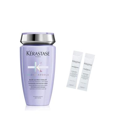 Kerastase Blond Absolu Bain Ultra Violet Shampoo 250 ml + Pre-Bath Clay Mask 2 x 10 ml