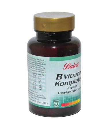 Balen Vitamin B Complex 425 Mg 60 Capsules B12 - Buy Online on GoSupps.com