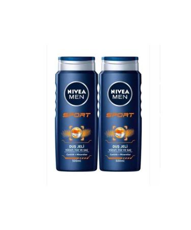 NIVEA Men Sport Shower Gel 500 Ml 2 Pack
