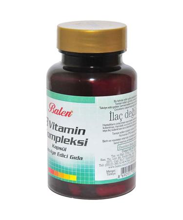 Balen Vitamin B Complex 425 Mg 60 Capsules B12 - Buy Online on GoSupps.com