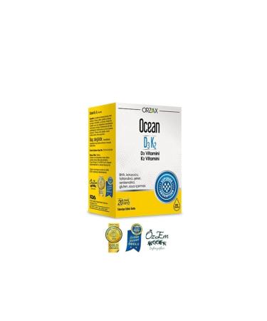 Ocean Orzax Vitamin D3 K2 Drops 20ml