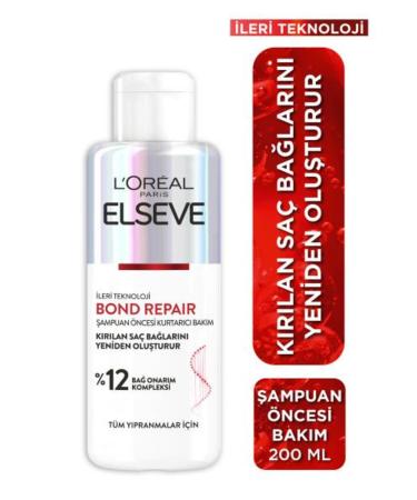L'Oreal Paris Bond Repair Pre-Shampoo Rescue Care for All Hair Damages Rebuilding Hair Bonds 200M