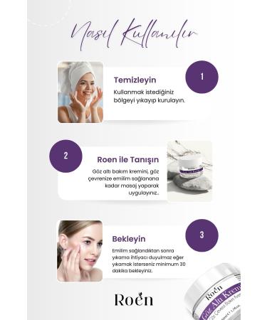 Roen Under Eye Dark Circle Cream Caffeine 5% Hyaluronic Acid 0.2% Dark Circle Puffiness and Care Cream 50ml - Buy Online on GoSupps.com