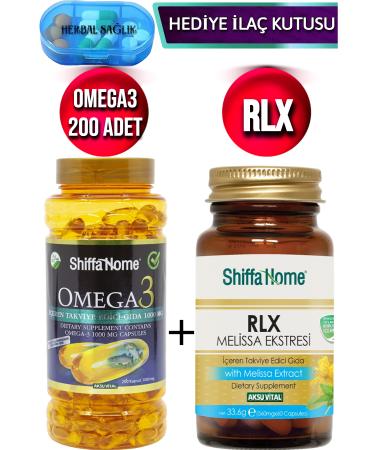 Shiffa Home Omega 3 200 Soft Gel Capsules 1000 mg + Rlx 60 Capsules 760 mg