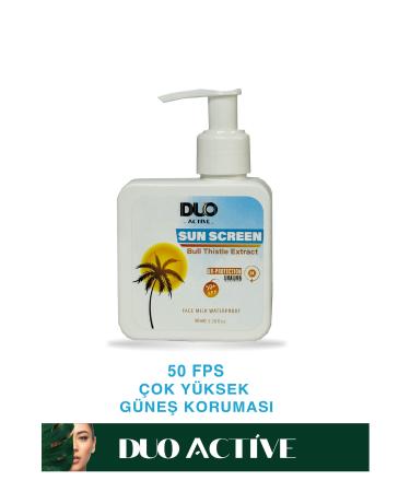 DUO ACTIVE Uva/uvb Fps 50 Sun Screen Cream Milk Sun Cream