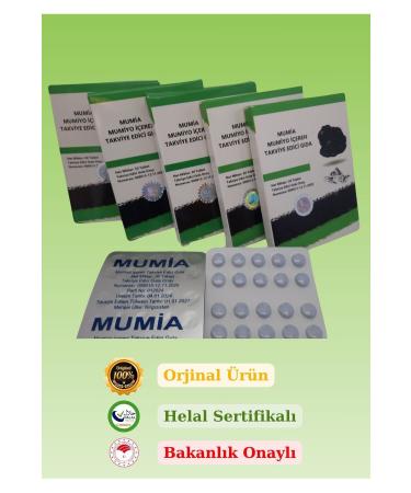 SUPPLEMENTARY FOOD CONTAINING MUMIA MUMIO Mumia Mumiyo 150 Tablets Set of 5 - Buy Online on GoSupps.com