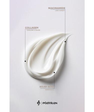 POSITILAN Skin Whitening Brightening Anti-Stain Cream with Glutathione Collagen Niacinamide & Kojic Acid 50 ml - Buy Online on GoSupps.com