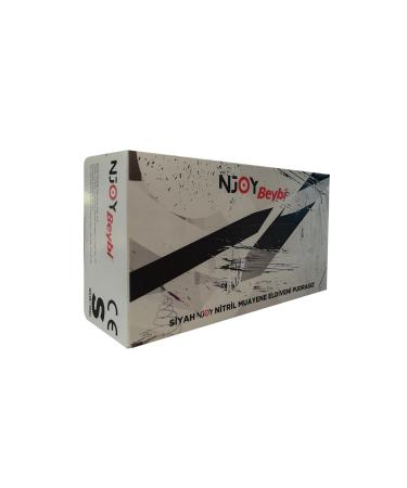 BEYBI Njoy Nitrile Examination Gloves Powder-Free Black-s