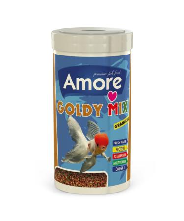 AMORE Goldy Mix Granules 1000ml Goldfish Food Strong Immunity Healthy Development Bright Colors