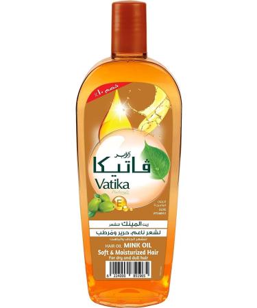 Vatika Naturals Mink Oil Hair Oil | Mink Oil & Olive & Vitamin E | For Dry Lifeless Hair - 180ml