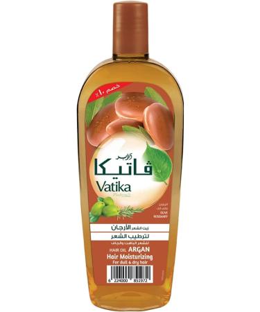 Vatika Naturals Argan Hair Oil | Olive & Rosemary | Moisturizes & Grows Hair - 180 Ml