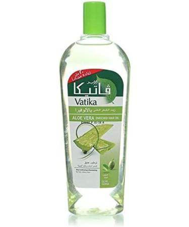 Vatika Naturals Aloe Vera Hair Oil | Olive & Henna | For Dry Lifeless Hair - 180ml - Buy Online on GoSupps.com