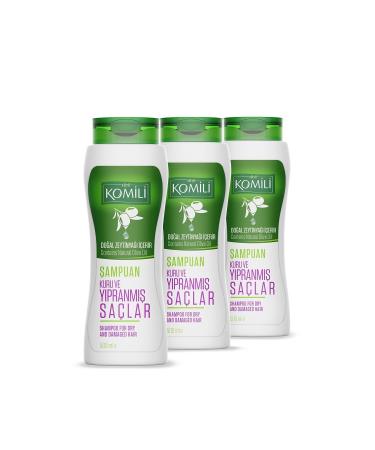 Komili Vegan Basic Care Shampoo for Dry and Damaged Hair Set of 3 - 3 X 500 ML - Buy Online on GoSupps.com