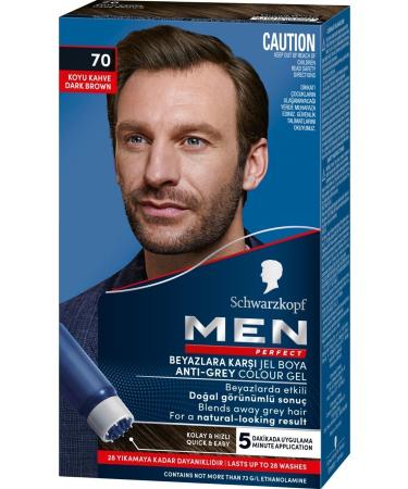 Schwarzkopf Men Perfect Dark Brown 3-Pack Men's Hair Dye 70 - Buy Online on GoSupps.com