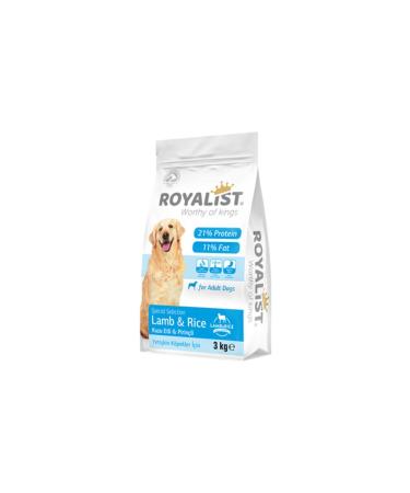 Royalist Premium Lamb and Rice Adult Dog Food 3 Kg - Buy Online on GoSupps.com