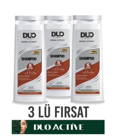 duo pure active Zinc+Laurel oil Shampoo Introduction Set 3x400ml
