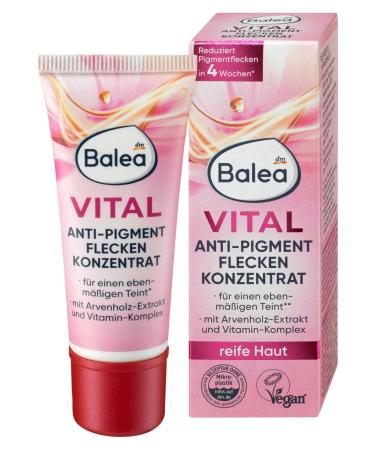 BALEA Vital - German Quality - Konzentrat Anti-Pigmentflecken - Concentrated cream against skin spots - 20 ml