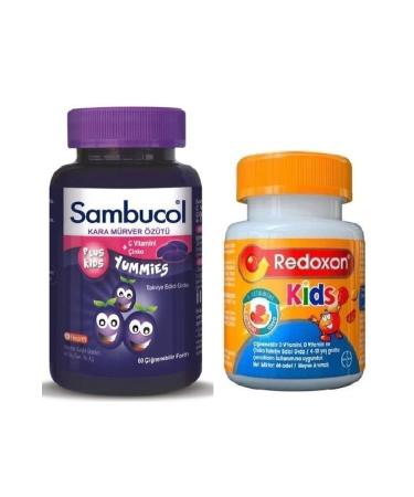 Sambucol Plus Kids Yummies 60 Chewable Tablets+redoxon Kids 60 Tablets
