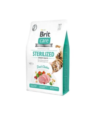 Brit Care Hypoallergenic Sterilized Urinary Grain-Free Chicken Sterilized Cat Food 2 Kg