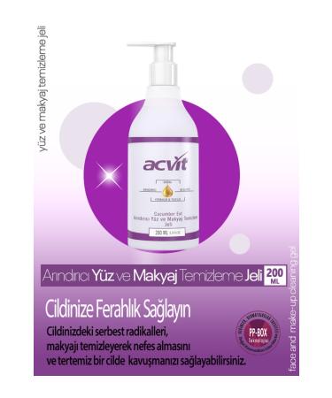 Acvit Purifying Face and Make-up Remover Gel - 200 ml - Buy Online on GoSupps.com