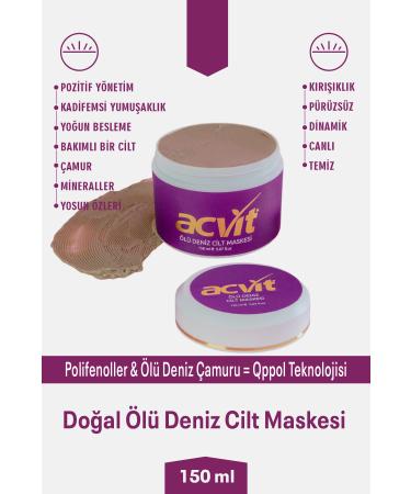 Acvit Dead Sea Skin Mask 150 ml - Buy Online on GoSupps.com