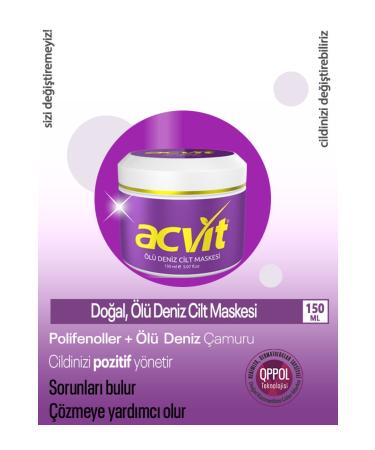 Acvit Dead Sea Skin Mask 150 ml - Buy Online on GoSupps.com