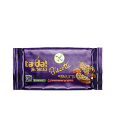 Tada Gluten-Free Almond Apricot Biscotti 110 gr (Suitable for Celiac Consumers)