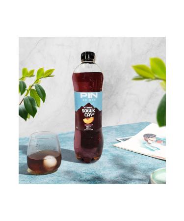 Pin Peach Flavored Iced Tea - Sugar-Free & Calorie-Free 1 Liter X 6 Pieces - Buy Online on GoSupps.com