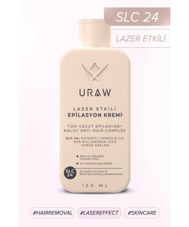 Uraw Laser Effective Hair Root Reducing and Hair Removal Cream 150 ml