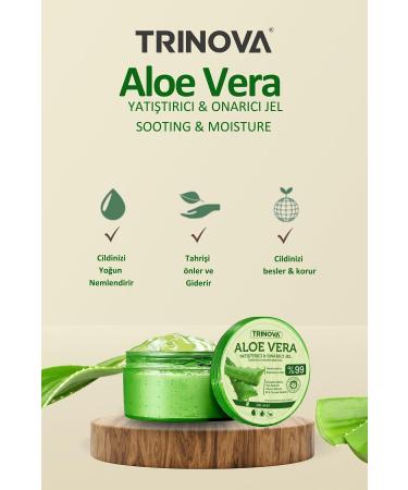 Trinova Aloe Vera Moisturizing Soothing Gel - Buy Online on GoSupps.com