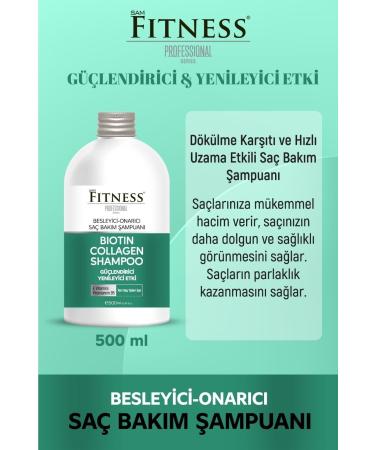 Fitness Professional Biotin Collagen Shampoo 500 ml Nourishing Repair Fast Growth Effective - Buy Online on GoSupps.com