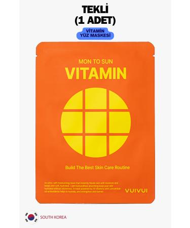 byeolee Single 1 Piece Vitamin Essence Skin Repair and Renewing Face Mask for Tired Skin 25ml