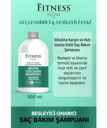 Fitness Professional Biotin Collagen Shampoo 500 ml Nourishing Repair Fast Growth Effective - Buy Online on GoSupps.com