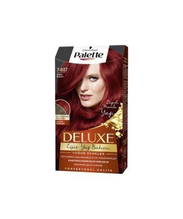 Palette Deluxe Hair Dye 7.887 Fire Red X 3 Pieces