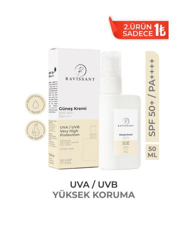 Ravissant Anti-Spot Sunscreen for All Skin Types Face and Body 50 ml UVA-UVB Spf50+ Pa++++