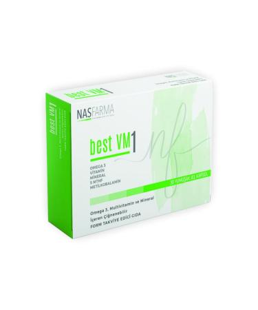 Nasmed Best Vm 1 Omega 3 Multivitamin Pregnancy Glycerol Gluconate Calcium Carbonate Magnesium Zinc Vitamind