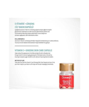 Derminix Vitamin E Ginseng Skin Care Capsule - Buy Online on GoSupps.com
