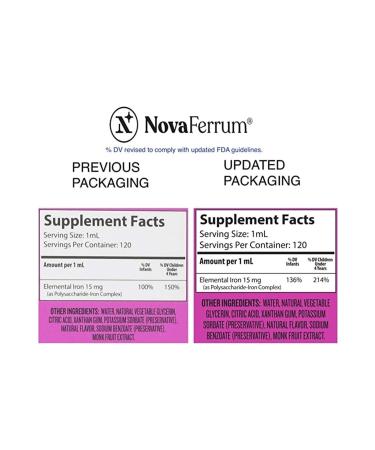 Novaferrum Liquid Iron Pediatric Drops- Yummy | Pediatric Drops Liquid Iron Supplement - Buy Online on GoSupps.com