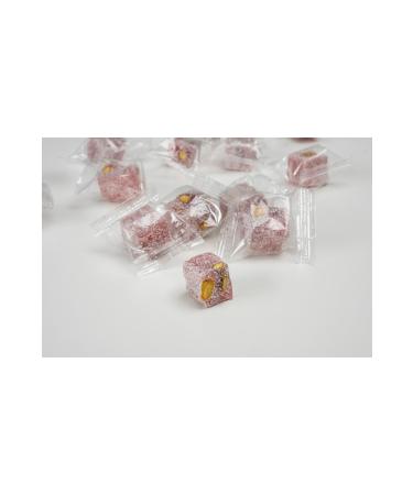 HANEZAN Pomegranate Flavored Pistachio Double Roasted Turkish Delight 1 Kg (Individually Bagged) - Buy Online on GoSupps.com