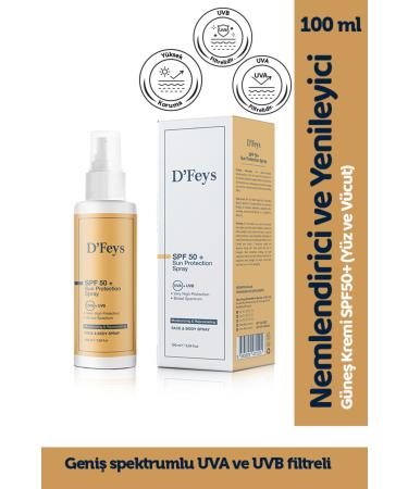 Dfeys Moisturizing and Regenerating Sun Cream Spf50 (FACE AND BODY) 100 ml
