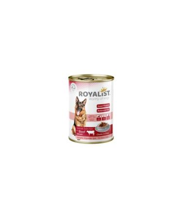 Royalist Adult Dog Canned Food with Steak and Gravy Sauce 400 gr 12 pcs