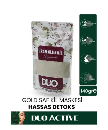 duo pure active gold pure clay mask gentle detox mask